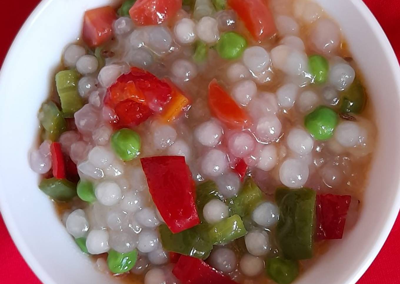 Tricolor Sabudana khichri