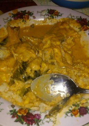 Una foto de Pollo en crema