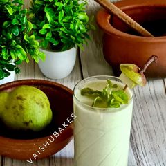 A picture of Masala Pear & Mint Lassi For Diwali Party.