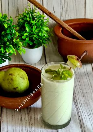 A picture of Masala Pear & Mint Lassi For Diwali Party.
