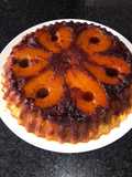 Tarta invertida de peras