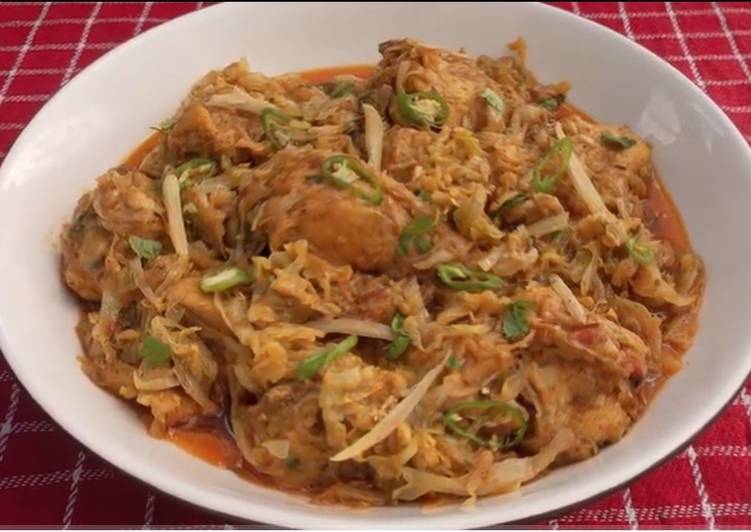 Recipe of Ultimate Cabbage Chicken