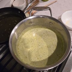 Pesto Cream Sauce and chicken. Pasta A picture of Pesto Cream Sauce and chicken. Pasta.