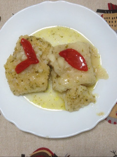 Una foto de Bacalao en salsa