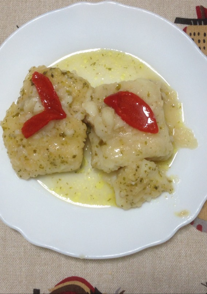 Una foto de Bacalao en salsa