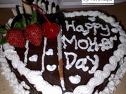 Gambar kue ultah coklat cherry