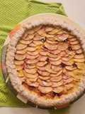Crostata crema, mele e amarene