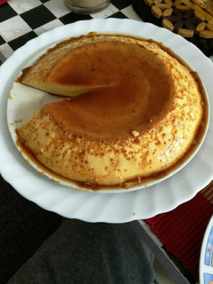 Una foto de Flan de frangelico