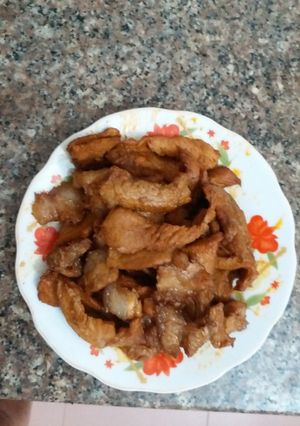 Hình của món Thịt nướng ướp ngũ vị.