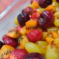 A picture of Honey Lime fruit salad.