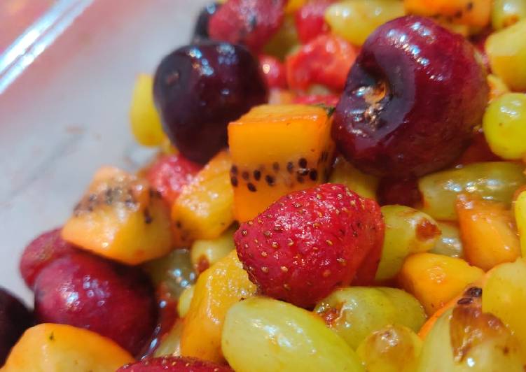 Step-by-Step Guide to Prepare Any-night-of-the-week Honey Lime fruit salad