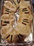Rosca de reyes sabor naranja, tipo casera, no para venta
