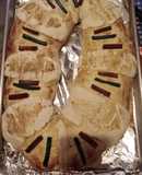 Rosca de reyes sabor naranja, tipo casera, no para venta