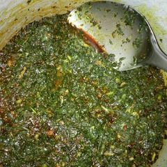A picture of Afang soup.