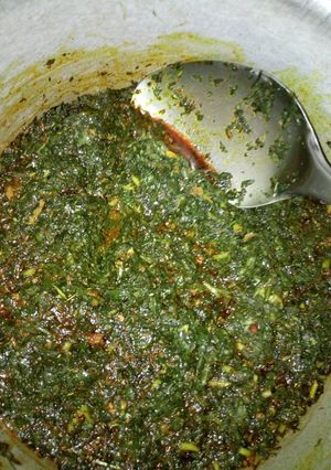 A picture of Afang soup.