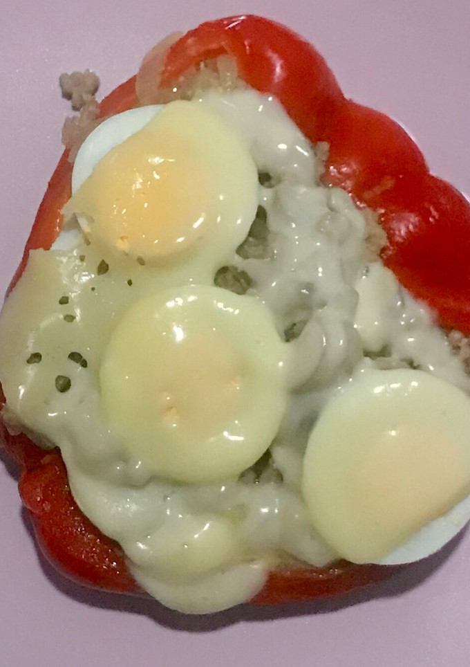 Una foto de Pimientos rellenos al vapor
