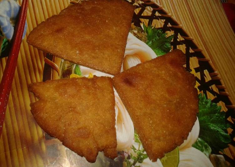 Jaggery sweet roti triangle