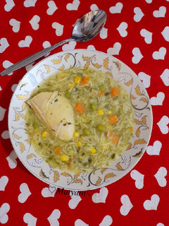 عکسی از دستور سوپ سبزیجات🍲