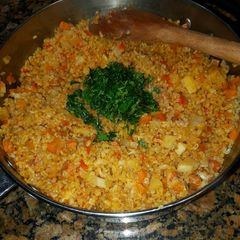 A picture of Wheat vegetable bulgur.