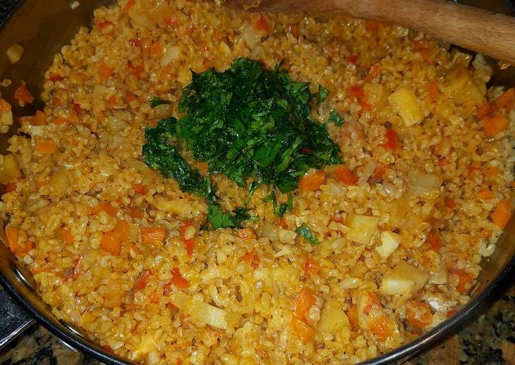 Recipe of Super Quick Homemade Wheat vegetable bulgur