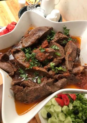 صورة لوصفة كبدة الغنم مشرملة