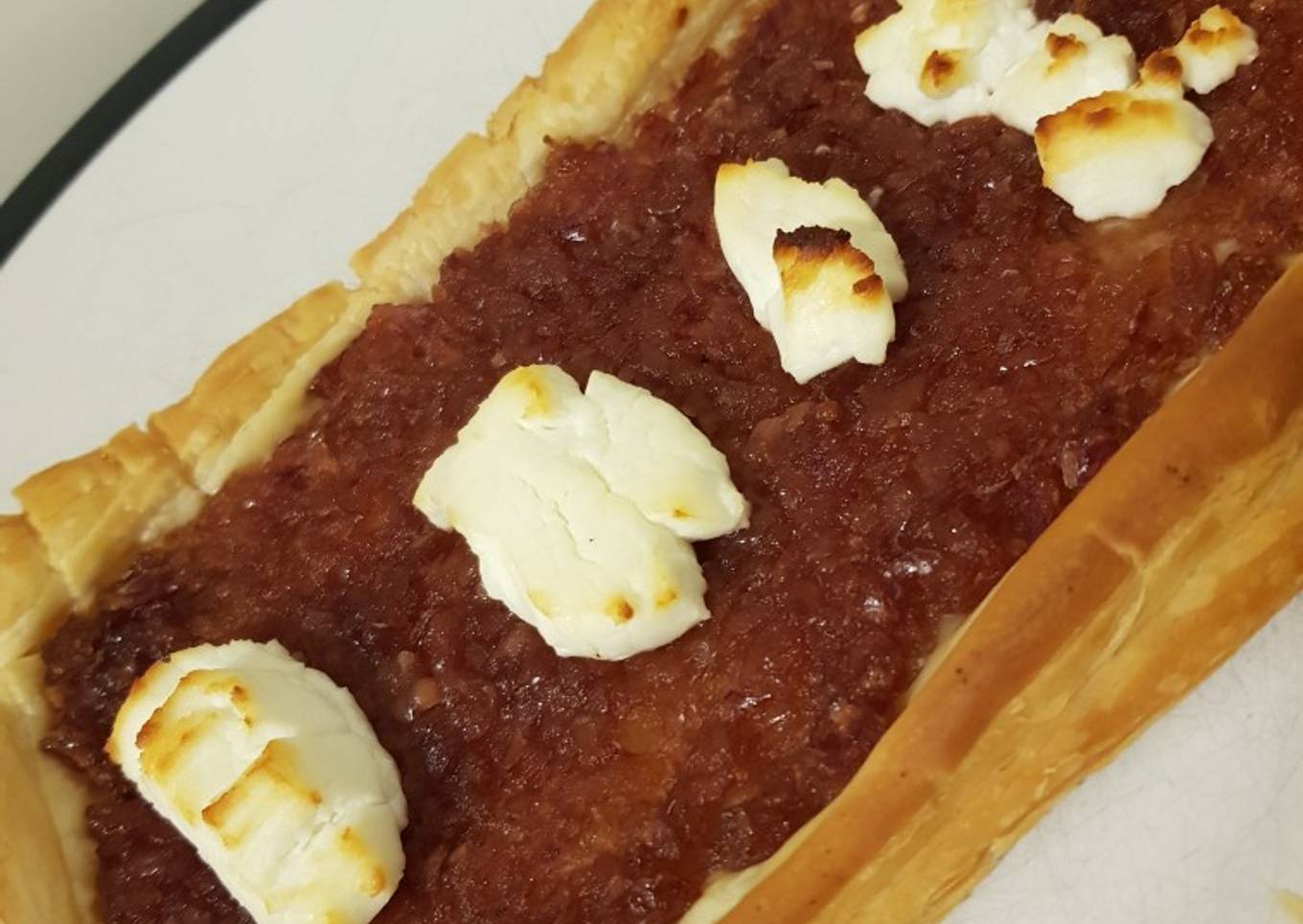 Red Onion and Goats Cheese Tart