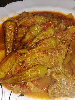 عکسی از دستور خورشت بامیه