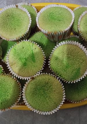 Foto resep Bolu pandan cupcake lembut