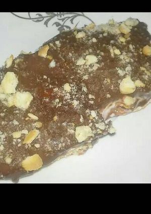 صورة لوصفة طبقات البسكويت بالقشطة