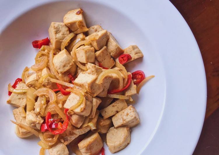 Resep Tahu saus tiram menu diet simple yang Bisa Manjain Lidah