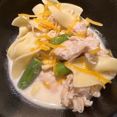 A picture of Quick Chunky Chicken 🐔Soup 🥣.