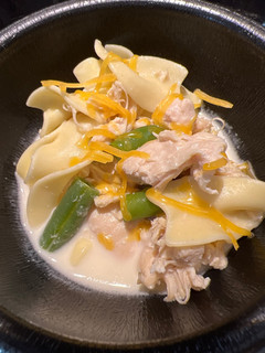 A picture of Quick Chunky Chicken 🐔Soup 🥣.