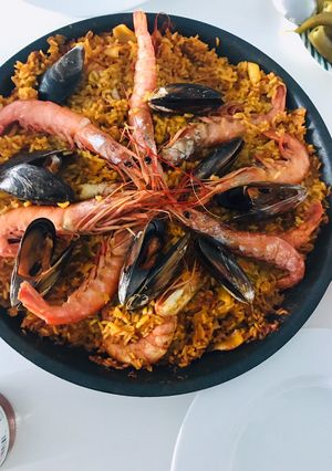 صورة لوصفة باييلا إسبانية Paella