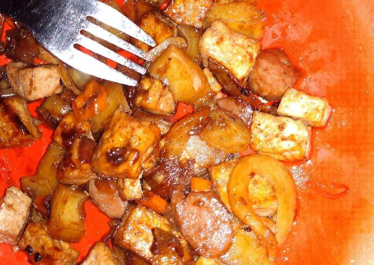 Bagaimana Membuat Rolade,tahu,sosis saus tiram Anti Gagal