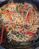 Fideos con verduras 🤤