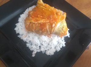 Foto de Pacotinho de acelga recheado com lentilha e especiarias