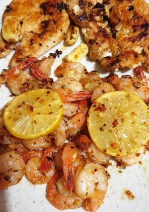Foto resep Udang goreng lemon