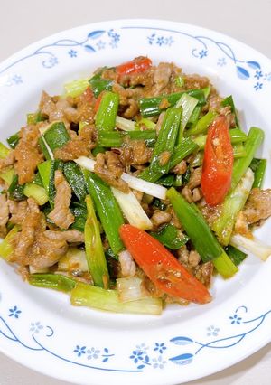 蔥爆沙茶牛 的食譜成品照片