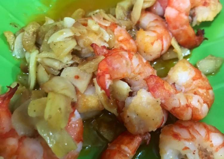 Resep Udang Goreng Mentega Bawang Putih Super Simple yang Menggugah Selera