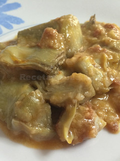 Una foto de Alcachofas en salsa de almendras (TM5)