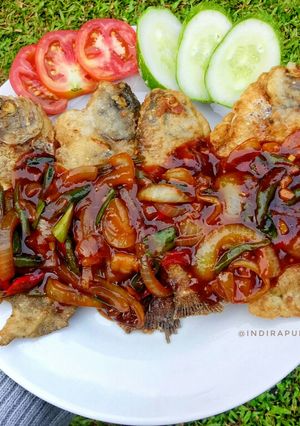 Foto resep Gurame Goreng Saus Pedas Manis