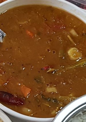 A picture of Udupi sambar.