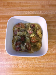 A picture of Easy Insta Pot Cabbage/Sausage/Potatoes.