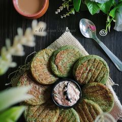 A picture of Mini Green Moong Pancake.