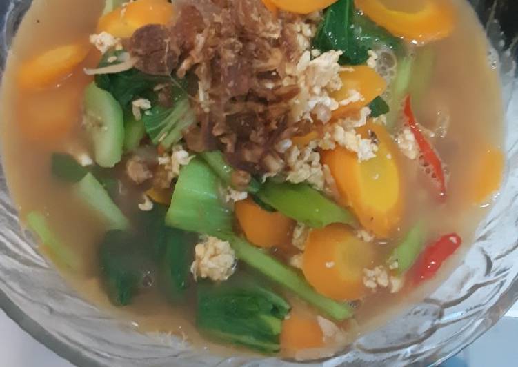 Resep 01. Sayur Pokcay Wortel Butet, Enak Banget