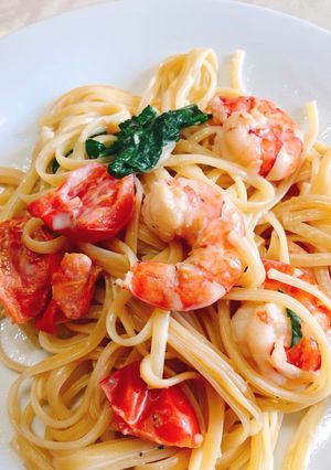 Φωτογραφία της συνταγής Shrimp in love ❤️ pasta