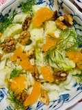 Salată de fenicul cu nuci și clementine