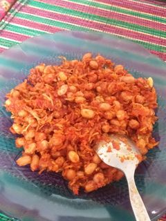 Foto resep Balado kacang teri medan