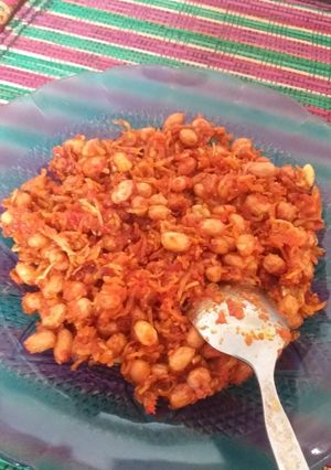 Foto resep Balado kacang teri medan