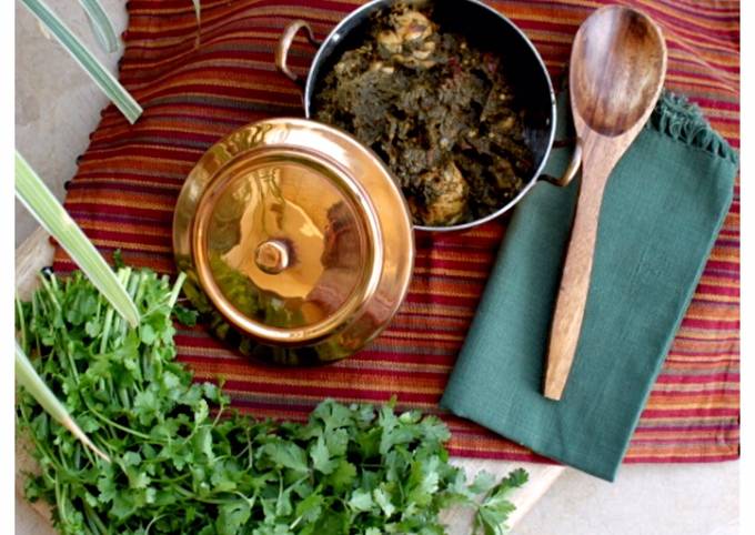 Pakistani style Spinach and chicken curry - Palak Chicken Recipe